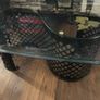 Antique glass coffee table Image 2