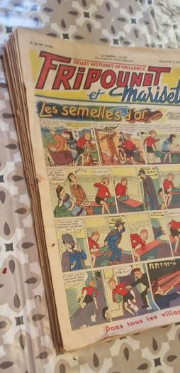 17x rare 1950 fripounet & marisette - inc. christmas eve issue #52