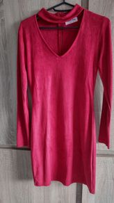 suede look marron dress cholker fitx xs-s