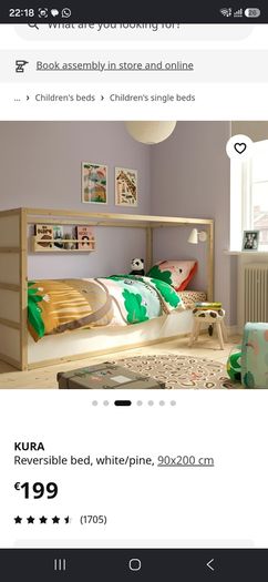 ikea reversible bed