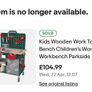 Parkside wooden tool bench Image 4