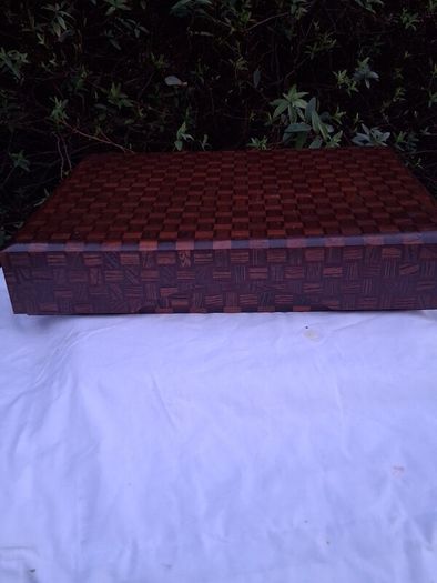 Japanese Wooden Parquet Stationery Box