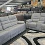 3+2 Grey Fabric Power Recliner Image 2