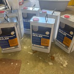Smartseal Black Limestone Sealer, 5 x New 5L Tins + 1 Almost Full Free