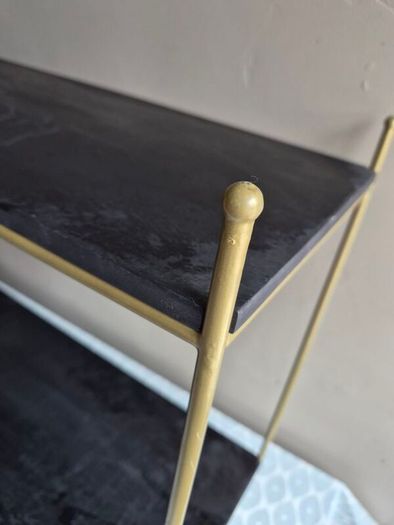 Double Kitchen Shelf with Rail