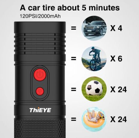 Air Compressor Digital Tire Inflator For Auto Motorcycle Bicycle