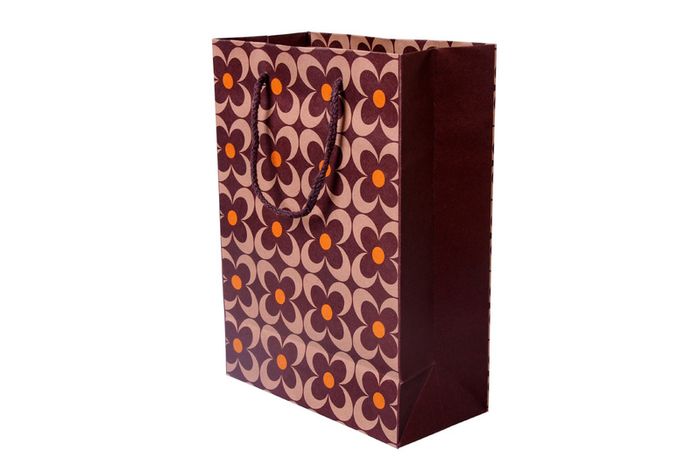 Retro Pattern Boutique/Retail/Gift Carrier Bags with String Handles