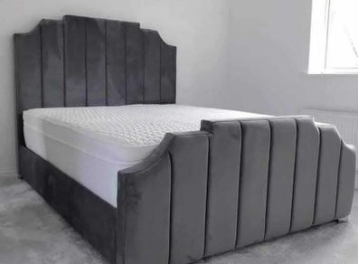 New Double & King Size Bed Frame With Mattress Opt