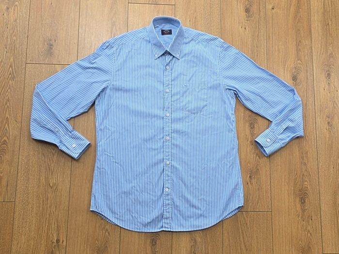 Paul & Shark Vertical Stripe Shirt Mens Large 41