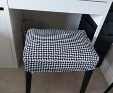 Ikea Sakarias dressing table stool with removable cover