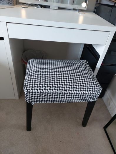 Ikea Sakarias dressing table stool with removable cover