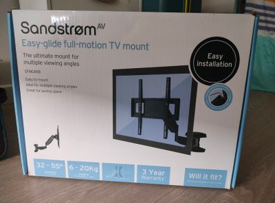 Brand new TV wall mount (Sandstrom SFMGM18),