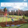 Metal Swing Set with 2 Seats Glider A-Frame Stand Adjustable Hanging Rope for Backyard (FREE SHIPPING) Image 5