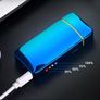 USB Lighter Electric Rechargeable Arc Windproof Flameless Dual Plasma LED Touch Image 2