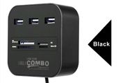 Usb Hub 2.0 3 Ports Tf Micro Sd Card Reader Slot Usb Multi Usb Splitter Cables Ft For Laptop And Macbook