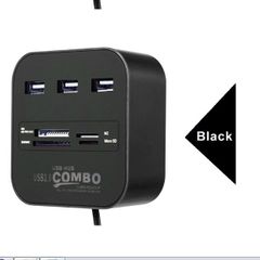 Usb Hub 2.0 3 Ports Tf Micro Sd Card Reader Slot Usb Multi Usb Splitter Cables Ft For Laptop And Macbook