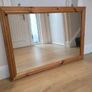 Large Solid Pine Wooden-framed Wall Mirror Image 2