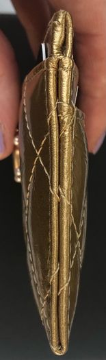 Chanel gold cardholder