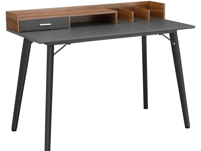 New Computer Desk with Monitor Stand, Drawer and Storage Compartments. Compact Desk for Home Office