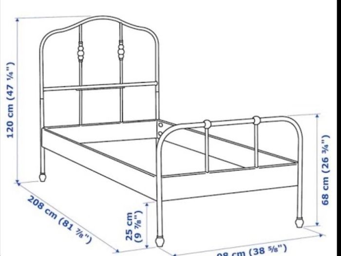 IKEA Solid Sagstua Single Bed