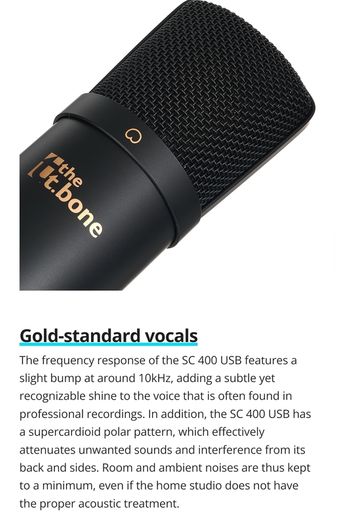 T Bone SC400 Large Diaphragm Condenser Microphone