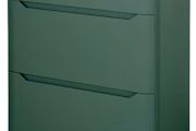 Eve 500 floor standing unit and basin Green/white/navy