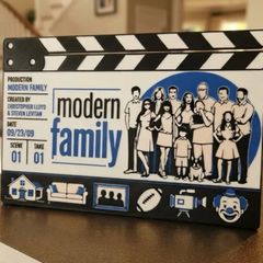 Modern family / The Office display clap boards