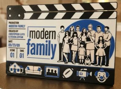 Modern family / The Office display clap boards