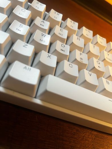 Gaming keyboard with custom lights