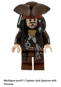 Lego Pirates of the Caribbean poc011 Captain Jack Sparrow with Tricorne