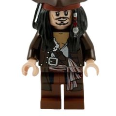 Lego Pirates of the Caribbean poc011 Captain Jack Sparrow with Tricorne
