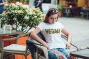 Vegan T-shirt Tee Top Great Gift Present Idea For Vegans