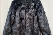 Grey Faux Fur Coat
