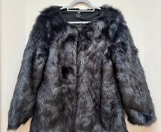 Grey Faux Fur Coat