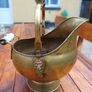 Large Brass Vintage Coal Scuttle Image 3
