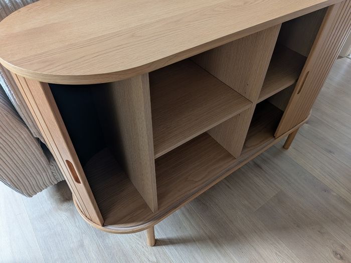 JYSK LYNGVIG Sideboard 120cm Oak - Tambour Doors - Excellent Condition