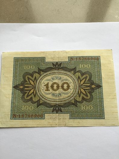Rare/Genuine 1920 GERMAN 100 Marks Bank Note