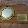 Original Vintage Solid Brass Ships Port Hole With Mirror Image 3