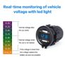 4672 Car Motorcycle Cigarette Lighter Dual USB Charger 12/24V Blue Light Image 5