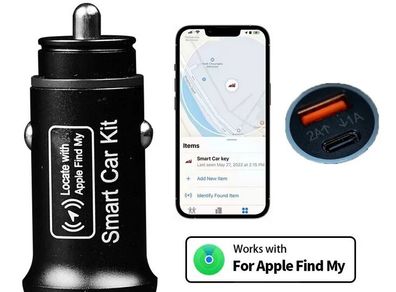 2-in-1 Mini Car Tracker&Car Charger Dual Purpose Find My Real Time GPS Locator