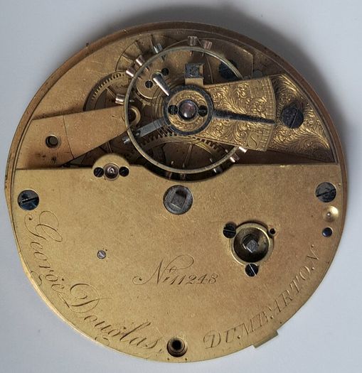 Scottish Fusee Lever Movement - Douglas, Dunbarton