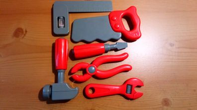 Kids play multi toolset - toolbox for toddler, workshop for a little mechanic, tool set for builders