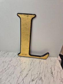 vintage large letter L