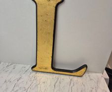 vintage large letter L
