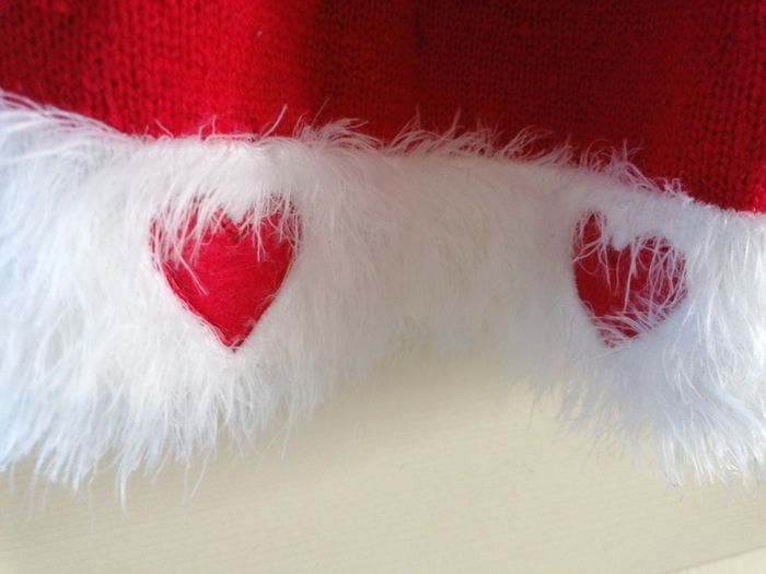 Christmas dress, hat, tights. 3-4yrs