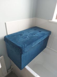 Fold away storage ottoman / stool