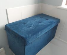 Fold away storage ottoman / stool