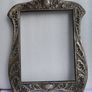 Antique Edwardian Wooden & Sterling Silver Photo Frame Art Nouveau  1800s Image 2