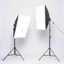 Softbox Continuous Lighting Kit 25W LED Bulb Light Stand Image 2