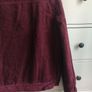 Denim Co. Burgundy 100% Cotton Corduroy Sherpa Jacket UK 12 Image 9
